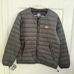 New without Tags Danton Crew Neck Inner Down Jacket Grey - Size 42